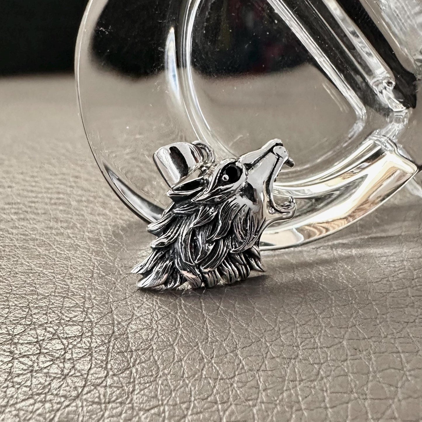 Fenrir Viking Wolf Norse Mythology Stoned Pendant/Necklace