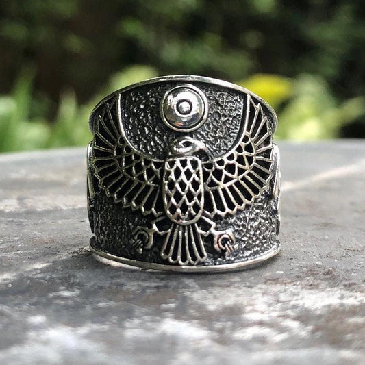 Ra Egyptian Sun God Falcon Deities Ring