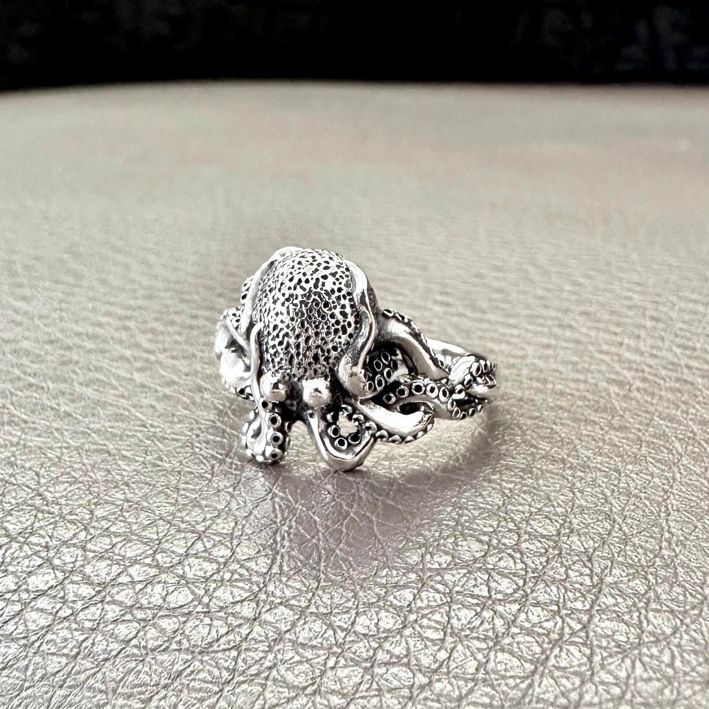 Handcrafted 925 Sterling Silver Octopus Ring Kraken Sea Monster Aquatic Animals Ring Silver Jewelry Accessories Gift by VINTZ