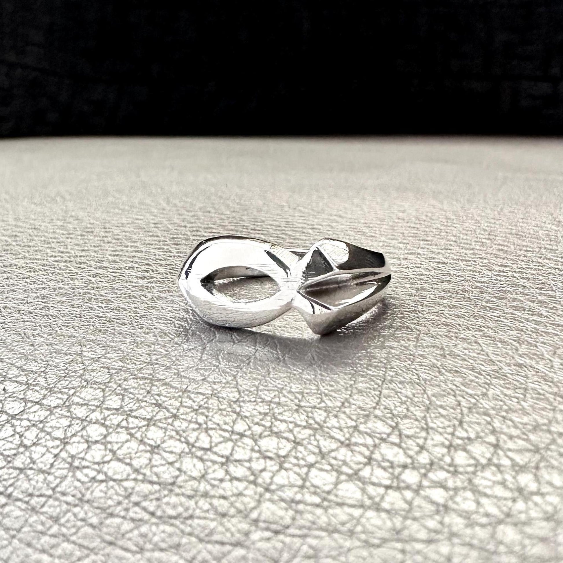 Handcrafted 925 Sterling Silver Jesus Fish Ring Ichthys Christian Christ Symbol Son of God Ring Silver Jewelry Accessories Gift by VINTZ