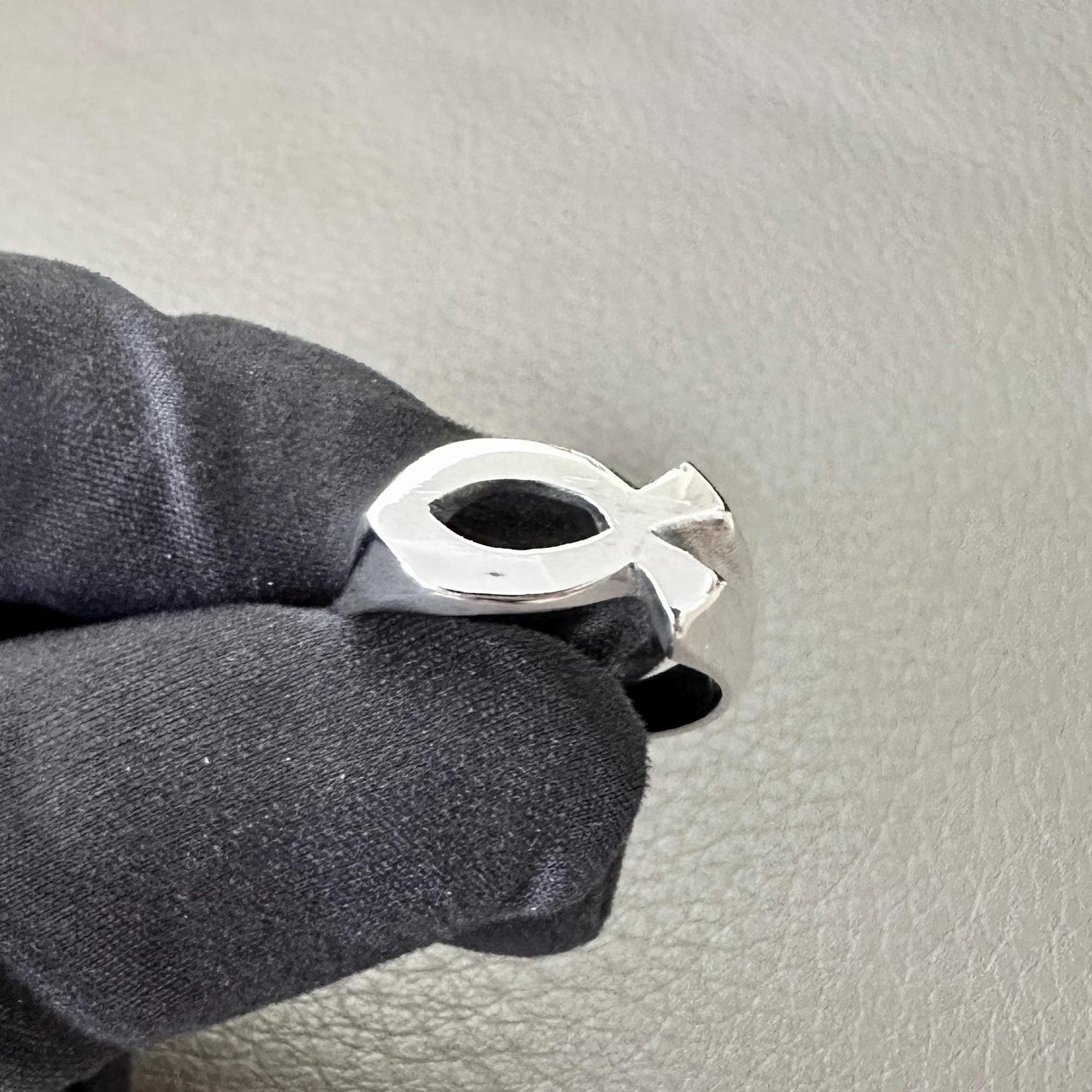 Handcrafted 925 Sterling Silver Jesus Fish Ring Ichthys Christian Christ Symbol Son of God Ring Silver Jewelry Accessories Gift by VINTZ