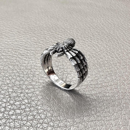 Handcrafted 925 Sterling Silver Spider Ring Tarantulas Poisonous Spider Arachnids Ring Silver Jewelry Animal Accessories Gift by VINTZ