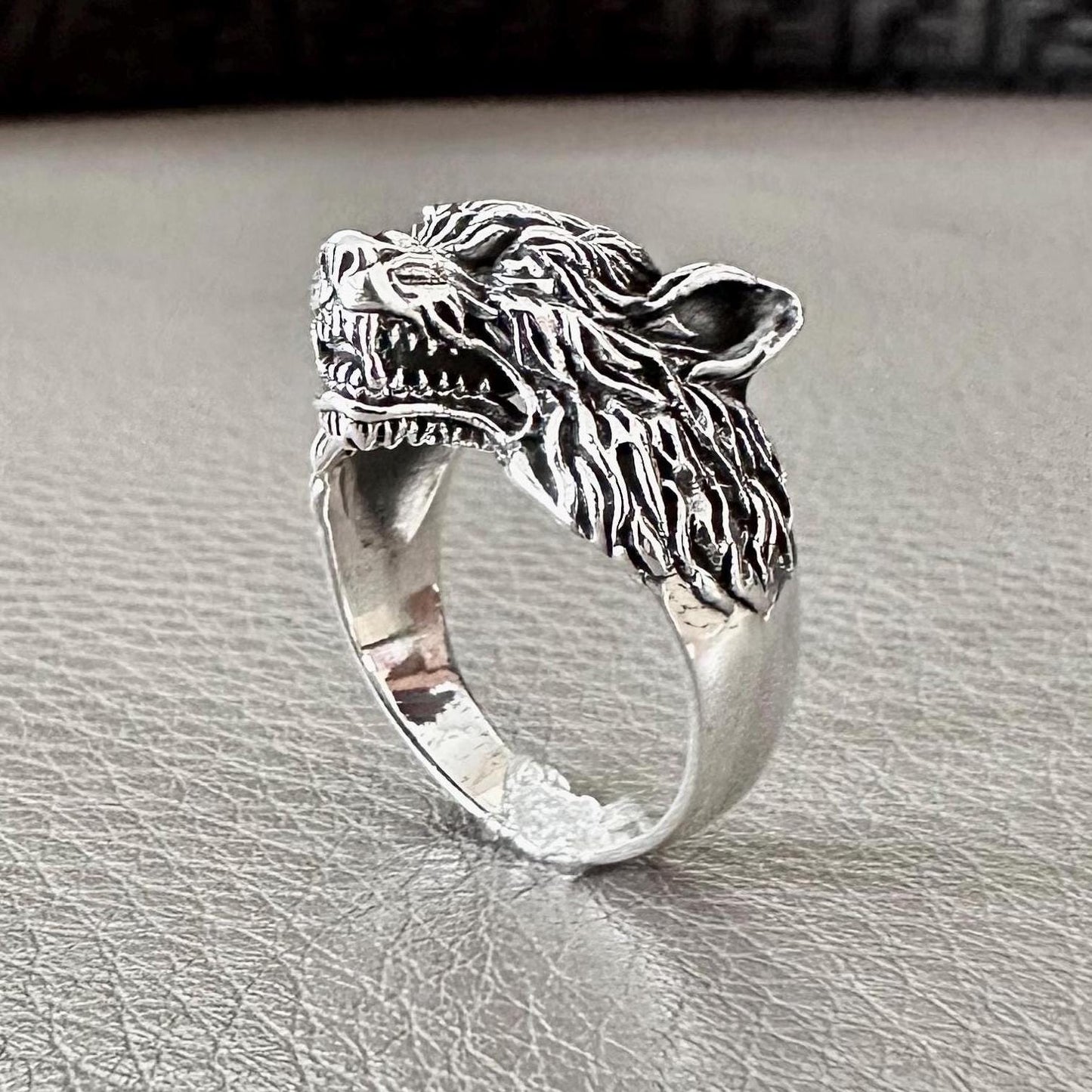 Fenrir Viking Wolf God Norse Mythology Ring