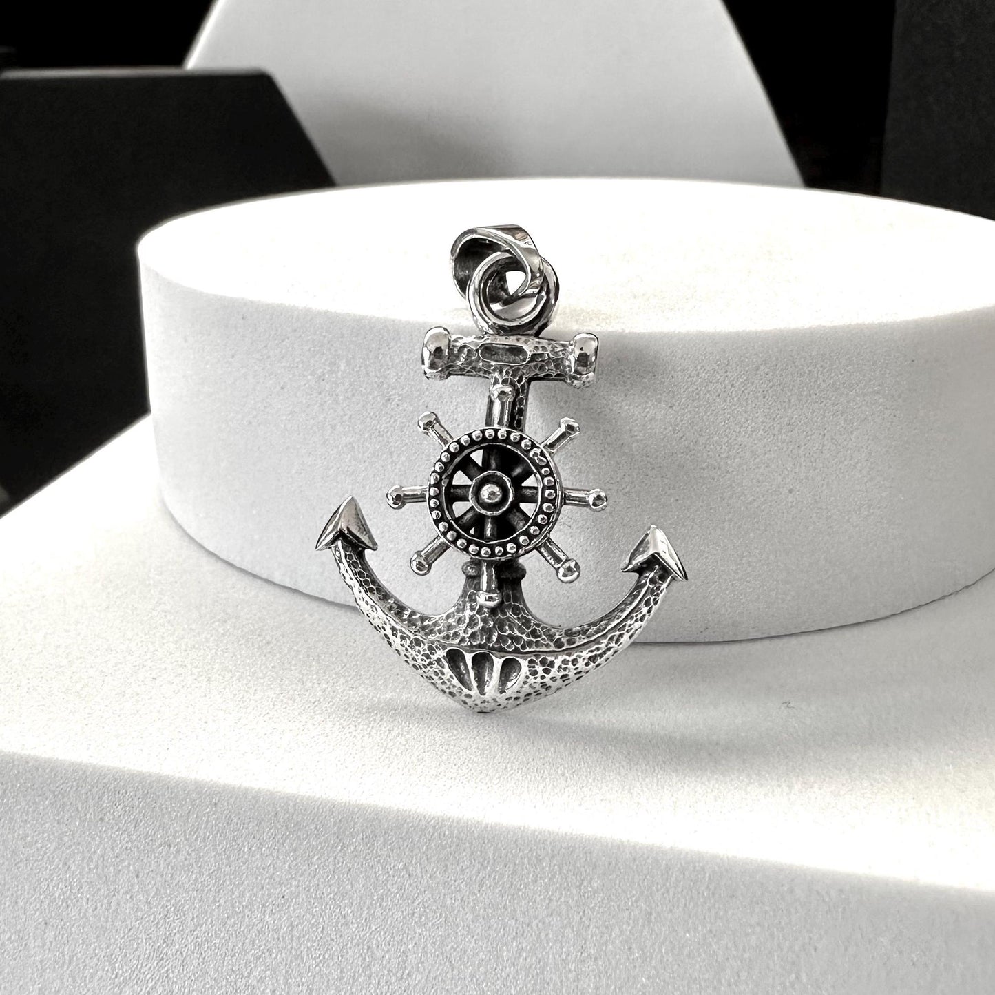 Handcrafted 925 Sterling Silver Pirate Anchor Pendant Punk Anchor Sailor Amulet Pendant/Necklace Silver Jewelry Accessories Gift by VINTZ