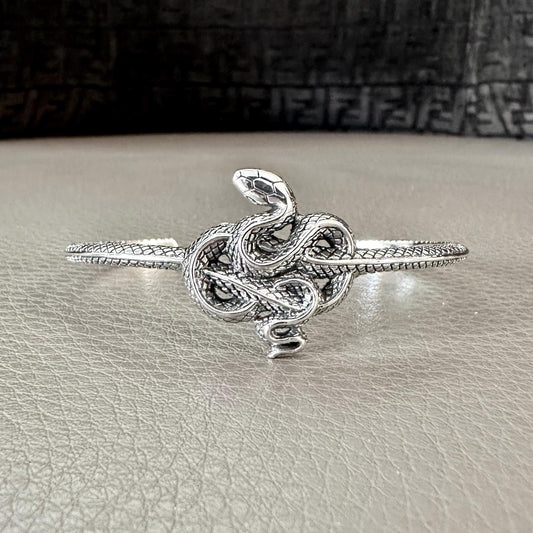 Snake Bracelet Bohemian Black Mamba Serpent Cuff Bracelet