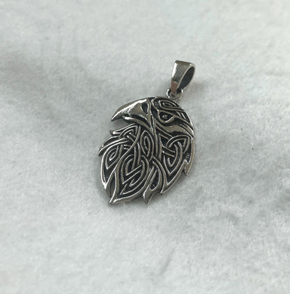 Raven Crow Viking Odin Bird Pendant/Necklace
