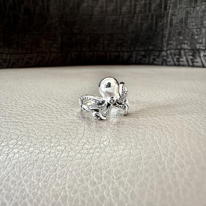 Handcrafted 925 Sterling Silver Octopus Ring Kraken Sea Monster Ring Silver Jewelry Accessories Gift by VINTZ