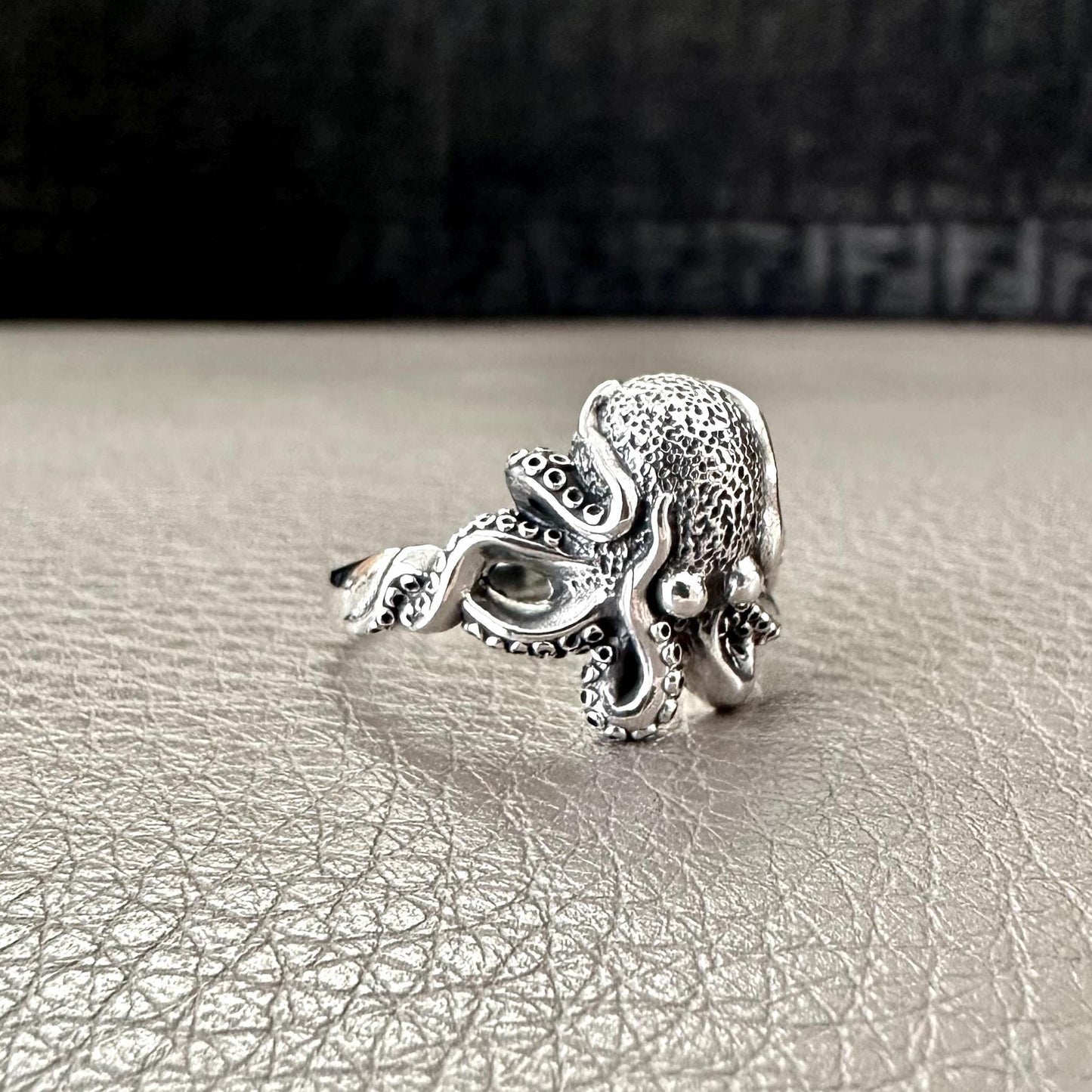 Handcrafted 925 Sterling Silver Octopus Ring Kraken Sea Monster Aquatic Animals Ring Silver Jewelry Accessories Gift by VINTZ