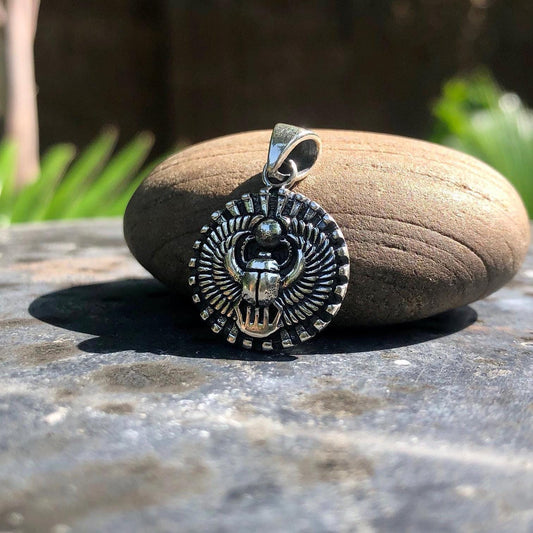Scarab Egyptian Beetle Scarabaeus Pendant/Necklace