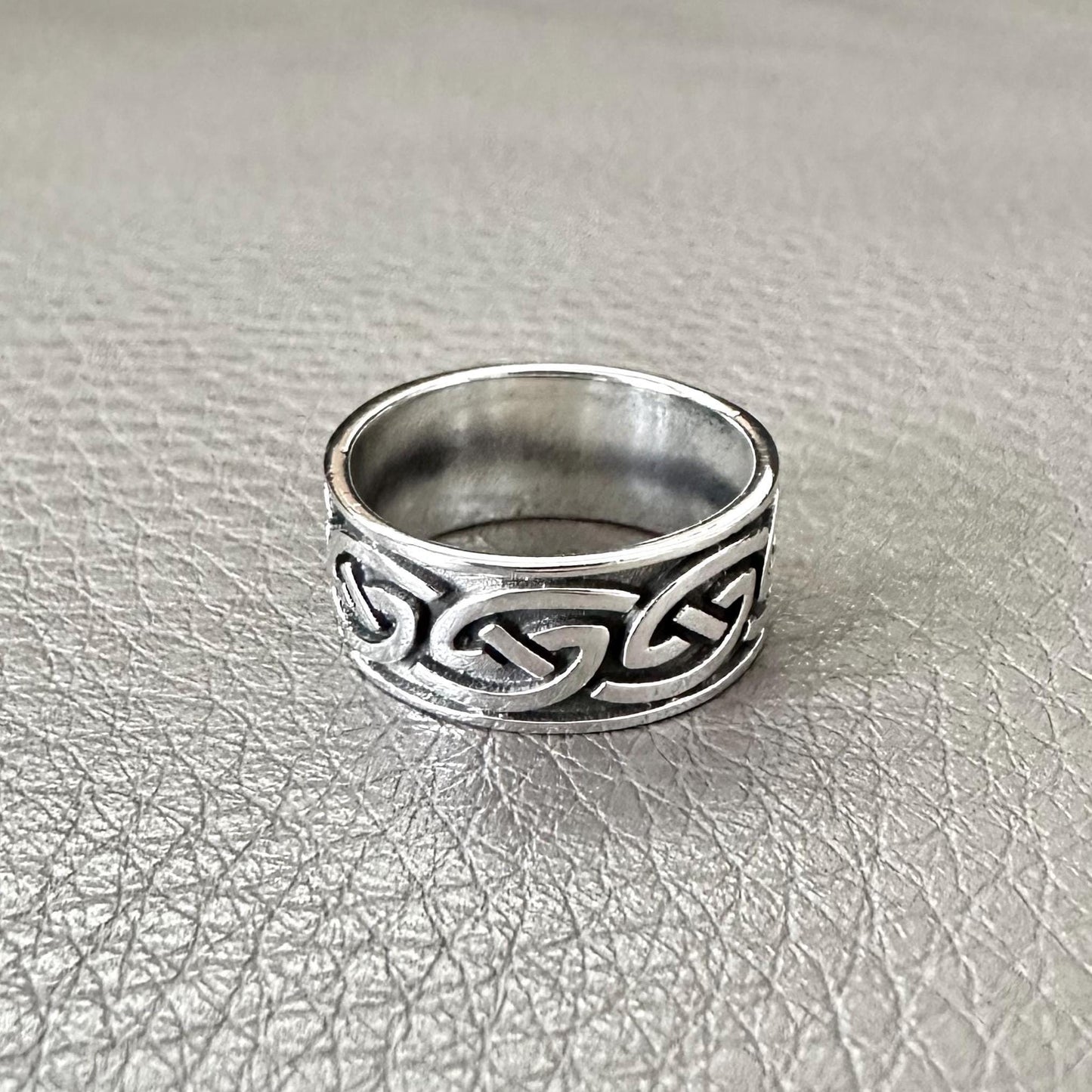 Handcrafted 925 Sterling Silver Celtic Knot Ring Infinity Knot Viking Knot Design Irish Style Ring Silver Jewelry Accessories Gift by VINTZ