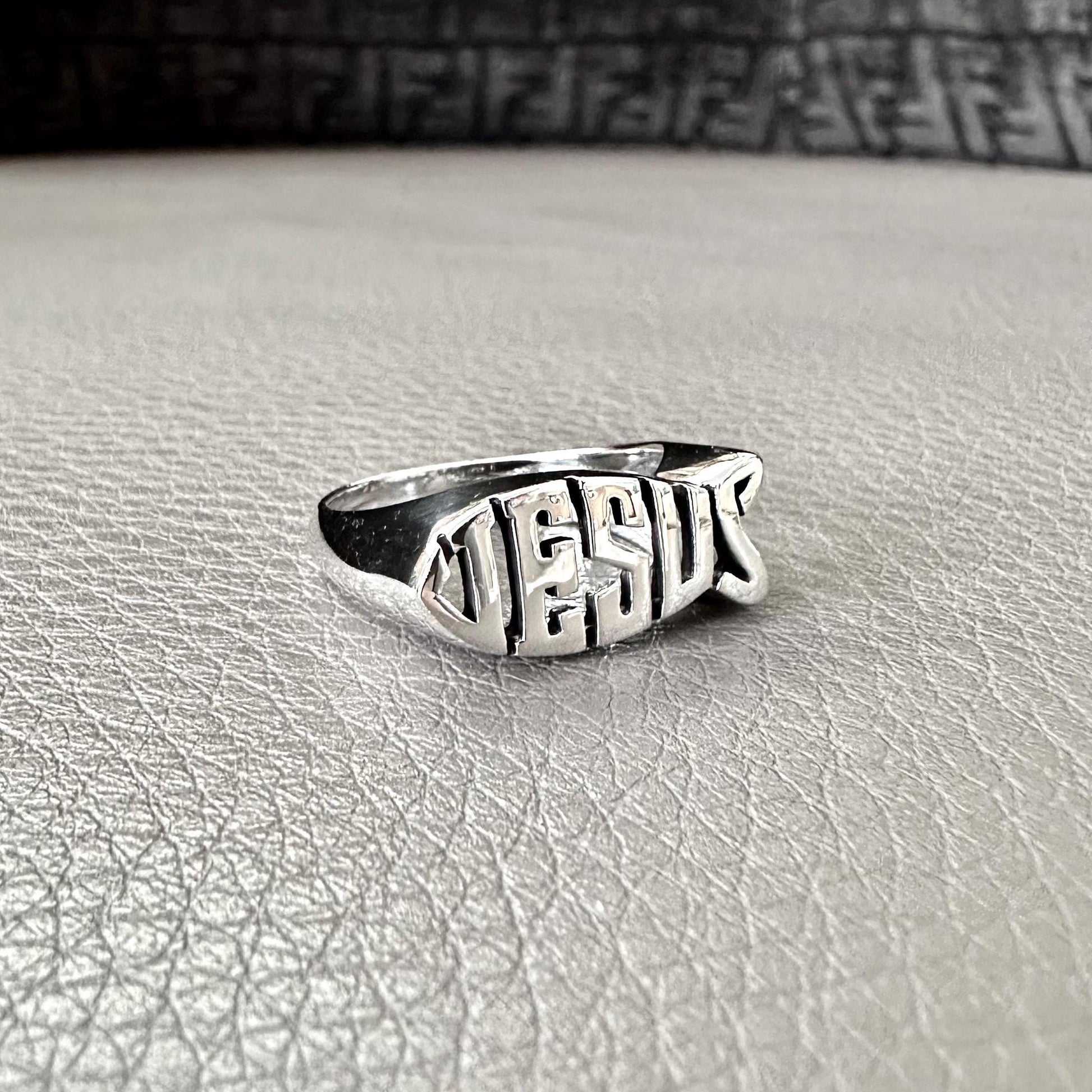 Handcrafted 925 Sterling Silver Jesus Fish Ring Ichthys Christian Christ Symbol Son of God Ring Silver Jewelry Accessories Gift by VINTZ