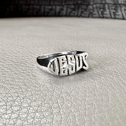 Handcrafted 925 Sterling Silver Jesus Fish Ring Ichthys Christian Christ Symbol Son of God Ring Silver Jewelry Accessories Gift by VINTZ