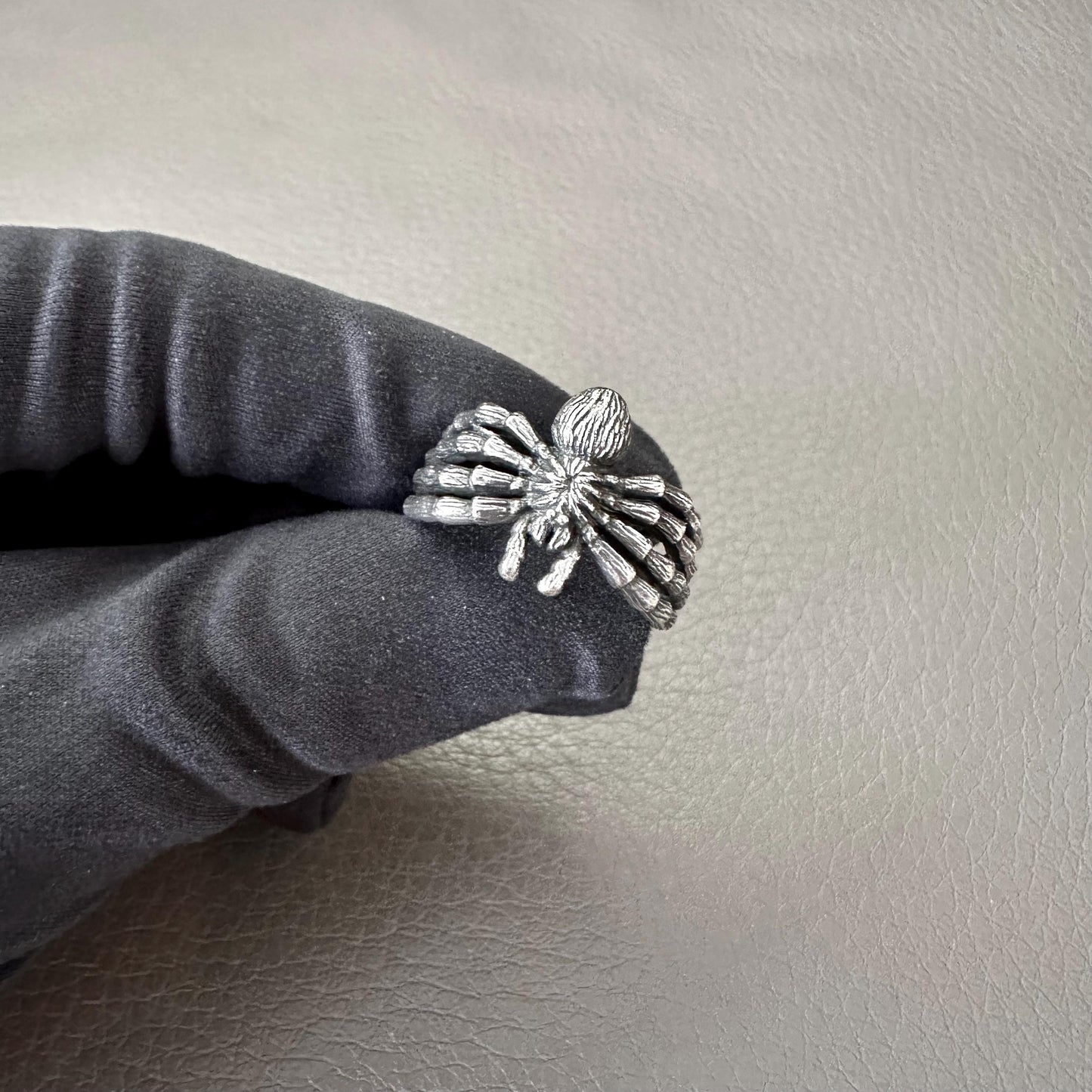 Handcrafted 925 Sterling Silver Spider Ring Tarantulas Poisonous Spider Arachnids Ring Silver Jewelry Animal Accessories Gift by VINTZ