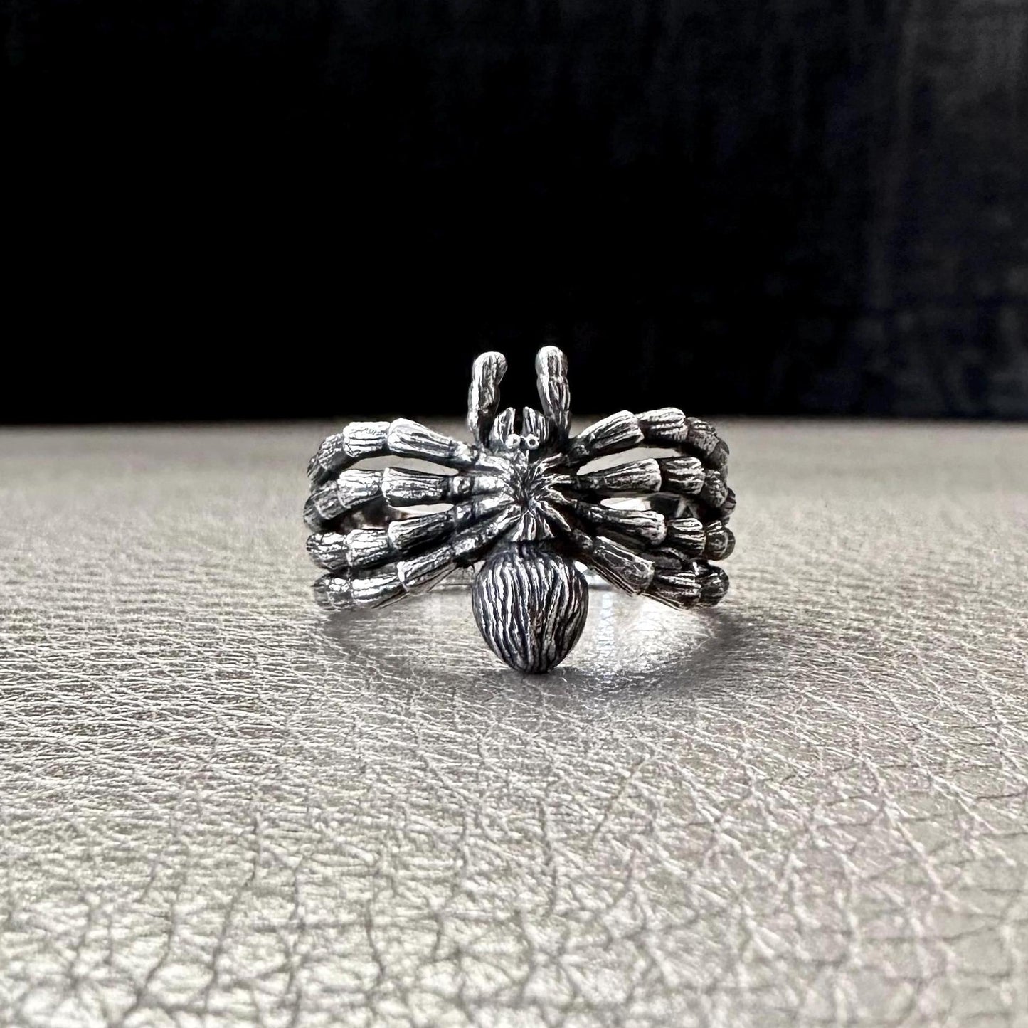 Handcrafted 925 Sterling Silver Spider Ring Tarantulas Poisonous Spider Arachnids Ring Silver Jewelry Animal Accessories Gift by VINTZ