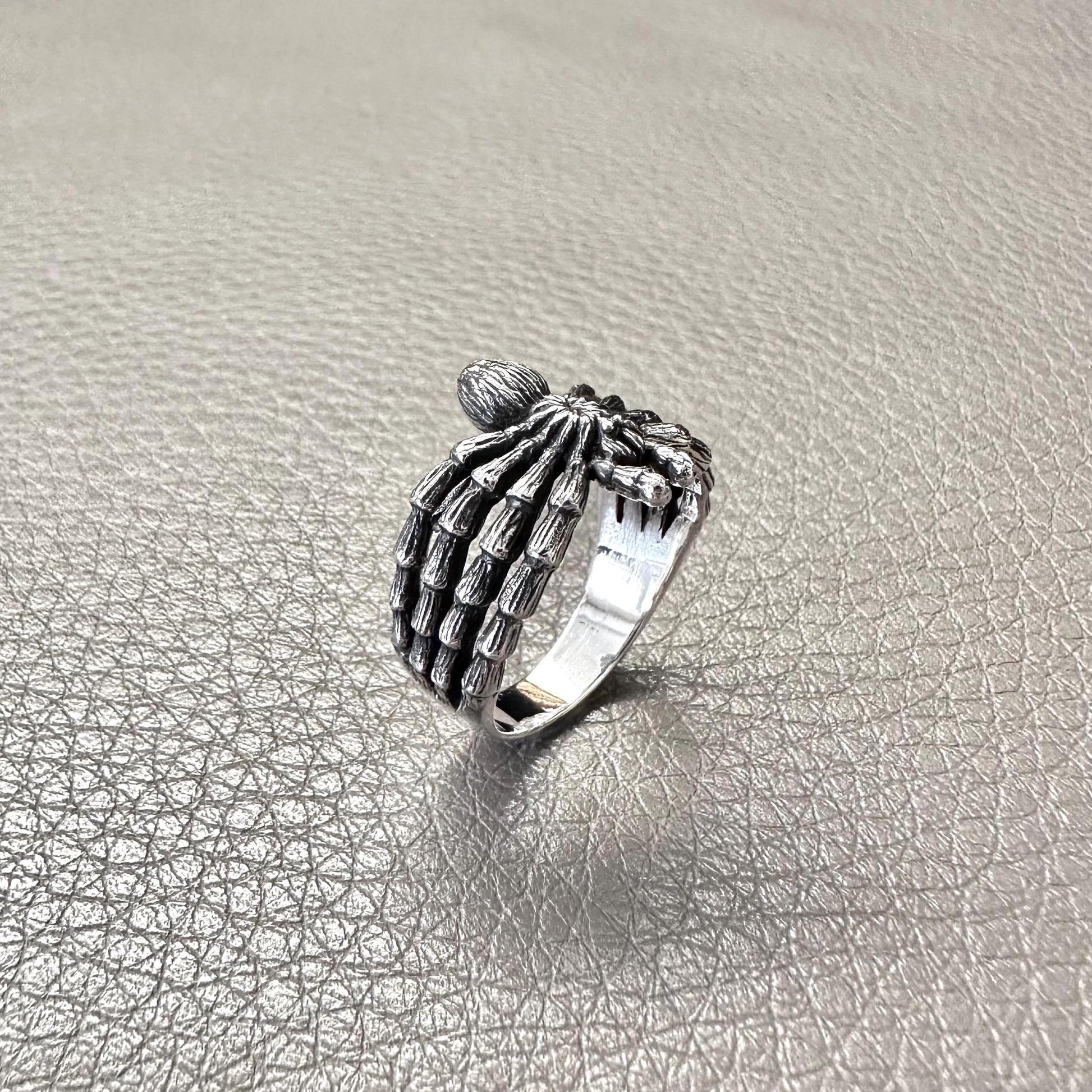 Handcrafted 925 Sterling Silver Spider Ring Tarantulas Poisonous Spider Arachnids Ring Silver Jewelry Animal Accessories Gift by VINTZ