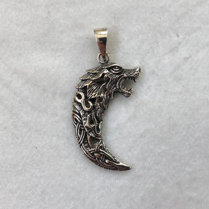 Fenrir Fang Viking Wolf God Pendant/Necklace