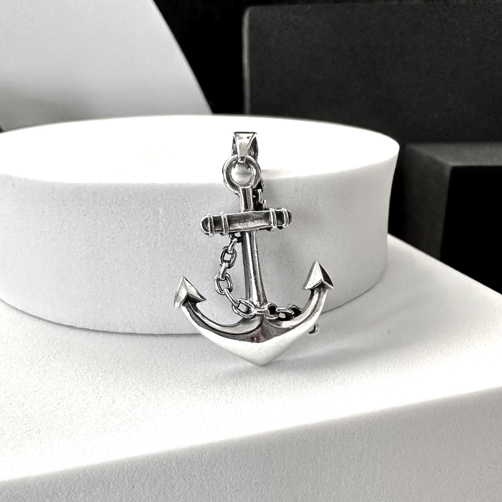 Handcrafted 925 Sterling Silver Anchor Pendant Pirate Punk Anchor Sailor Amulet Pendant/Necklace Silver Jewelry Accessories Gift by VINTZ