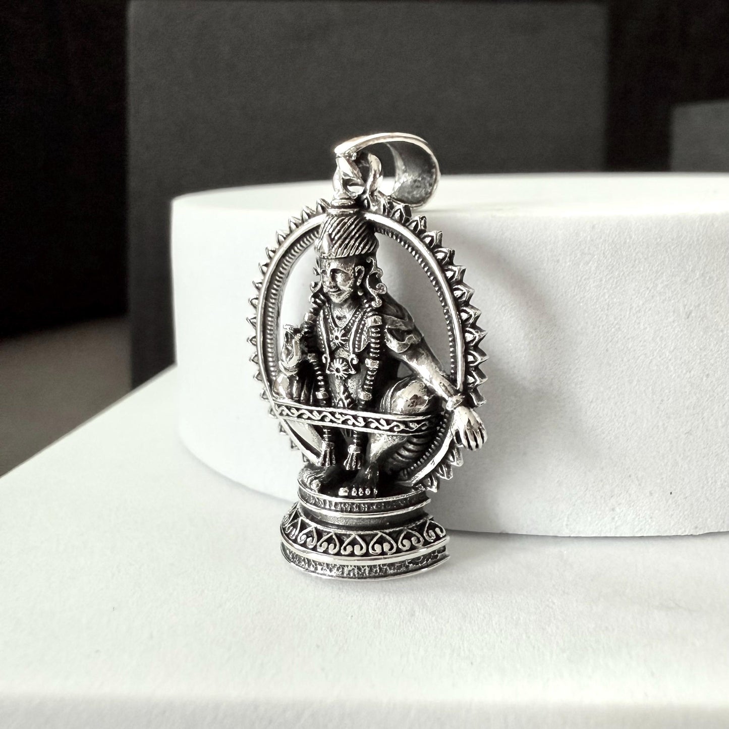 Handcrafted 925 Sterling Silver Indra Pendant Hinduism King of God Hindi Deity Pendant/Necklace Silver Jewelry Accessories Gift by VINTZ