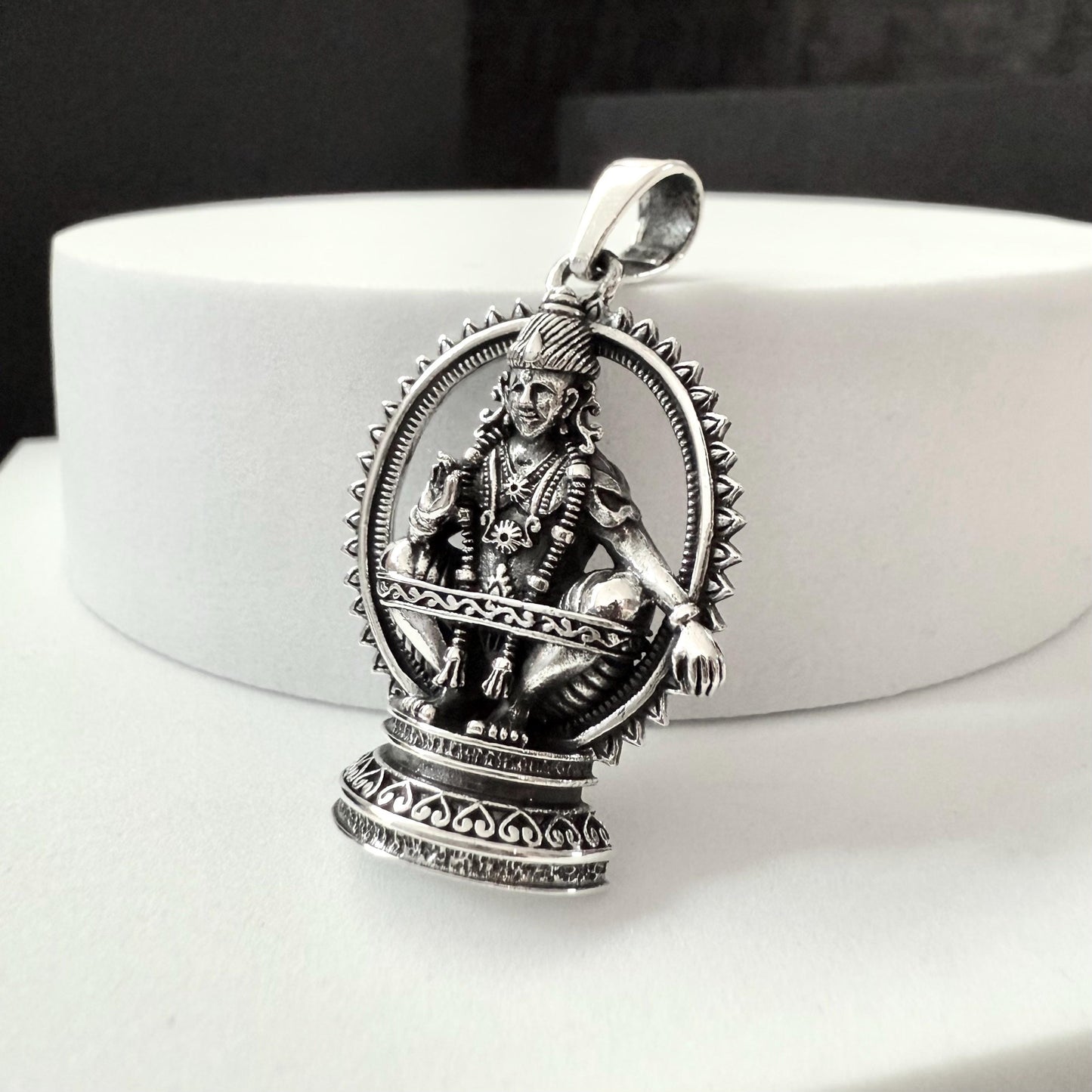 Handcrafted 925 Sterling Silver Indra Pendant Hinduism King of God Hindi Deity Pendant/Necklace Silver Jewelry Accessories Gift by VINTZ