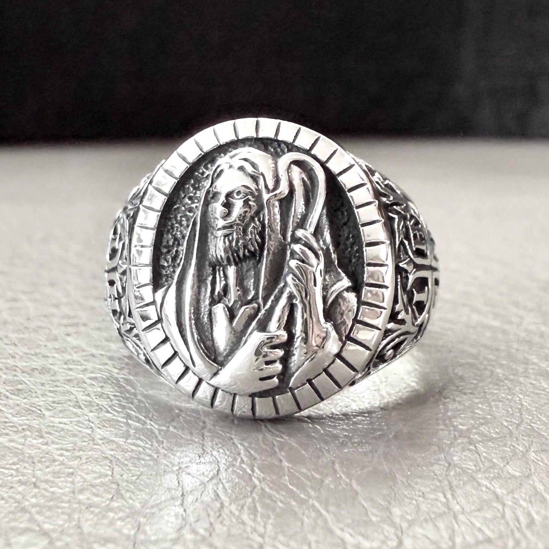 Handcrafted 925 Sterling Silver Jesus Christ Ring YHWH Yahweh Hebrew Jewish Christian God Ring Silver Jewelry Accessories Gift by VINTZ
