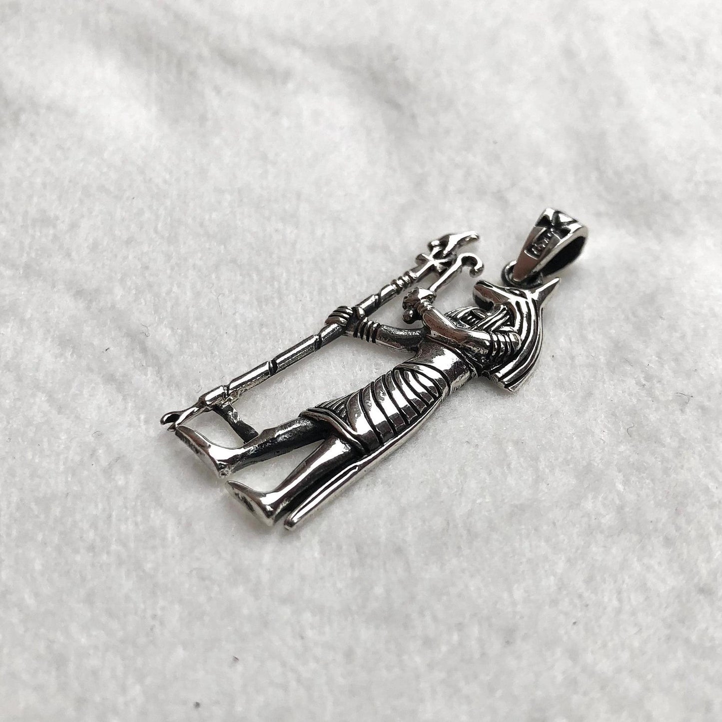 Anubis Egyptian God Jackal Deity Pendant/Necklace