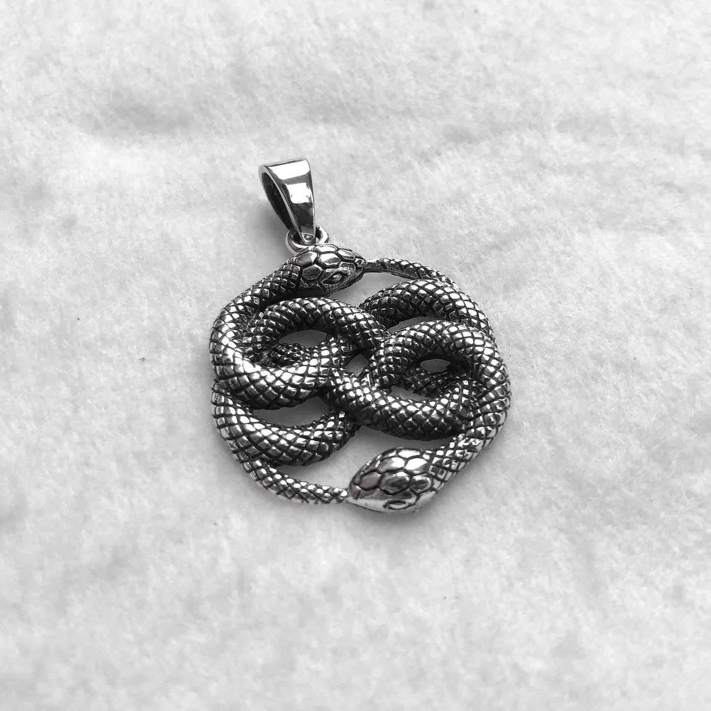 Snake Jormungandr Viking Serpent Ouroboros Pendant/Necklace