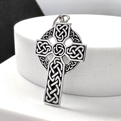 Celtic Cross Viking Irish Nimbus Pendant/Necklace