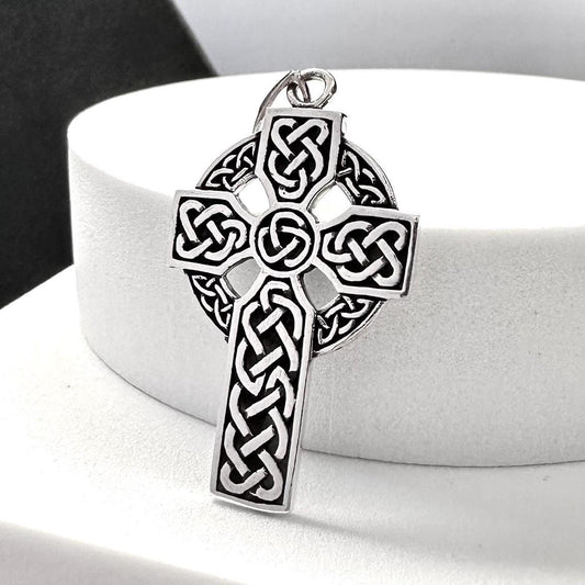 Celtic Cross Viking Irish Nimbus Pendant/Necklace