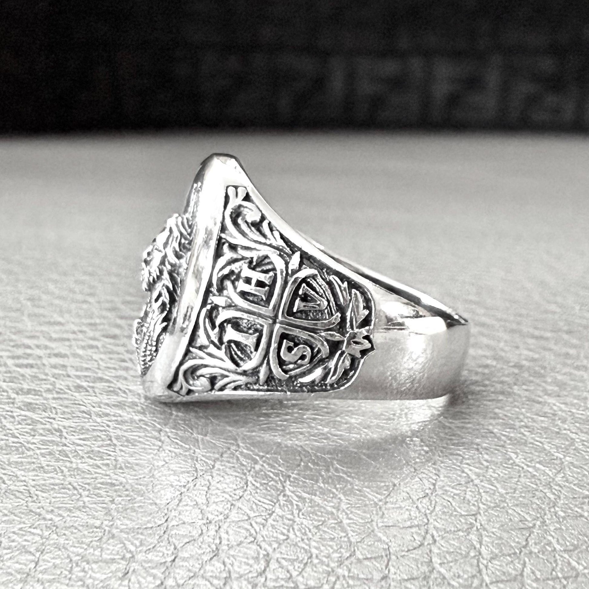 Handcrafted 925 Sterling Silver Jesus Christ Ring YHWH Yahweh Hebrew Jewish Christian God Ring Silver Jewelry Accessories Gift by VINTZ