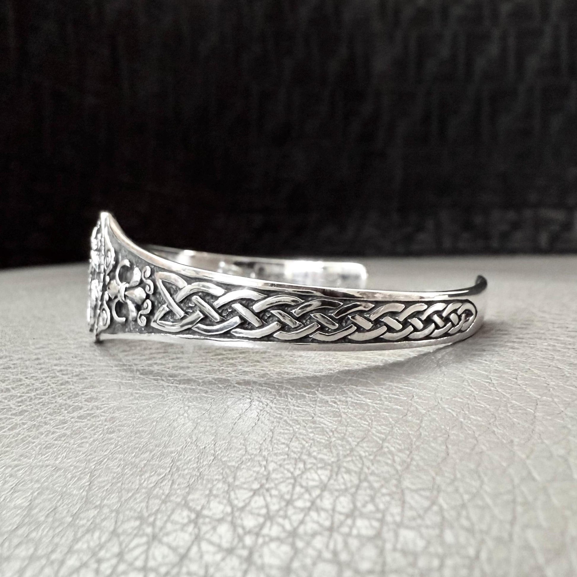 Handcrafted 925 Sterling Silver Saint Christopher Bracelet Christian Patron Saint Amulet Talisman Bracelet Silver Jewelry Gift by VINTZ