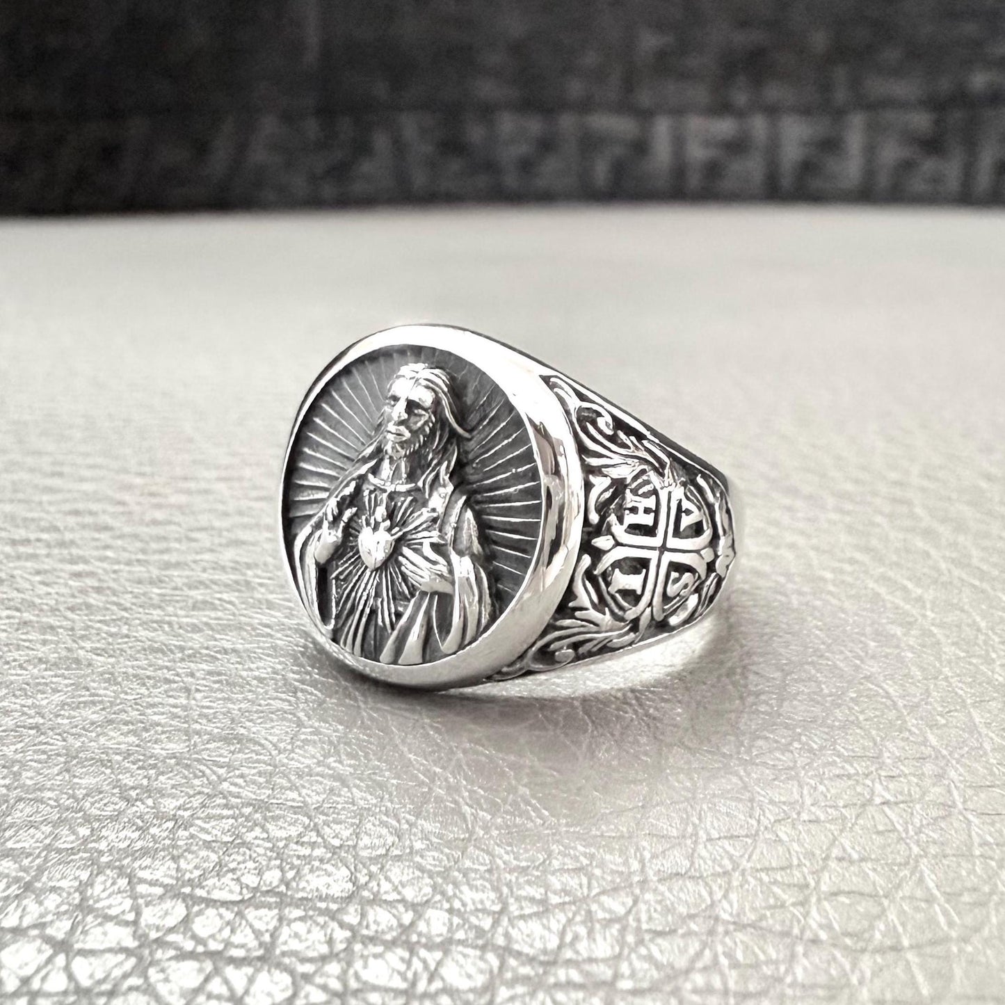 Handcrafted 925 Sterling Silver Jesus Christ Ring YHWH Yahweh Hebrew Jewish Christian God Ring Silver Jewelry Accessories Gift by VINTZ