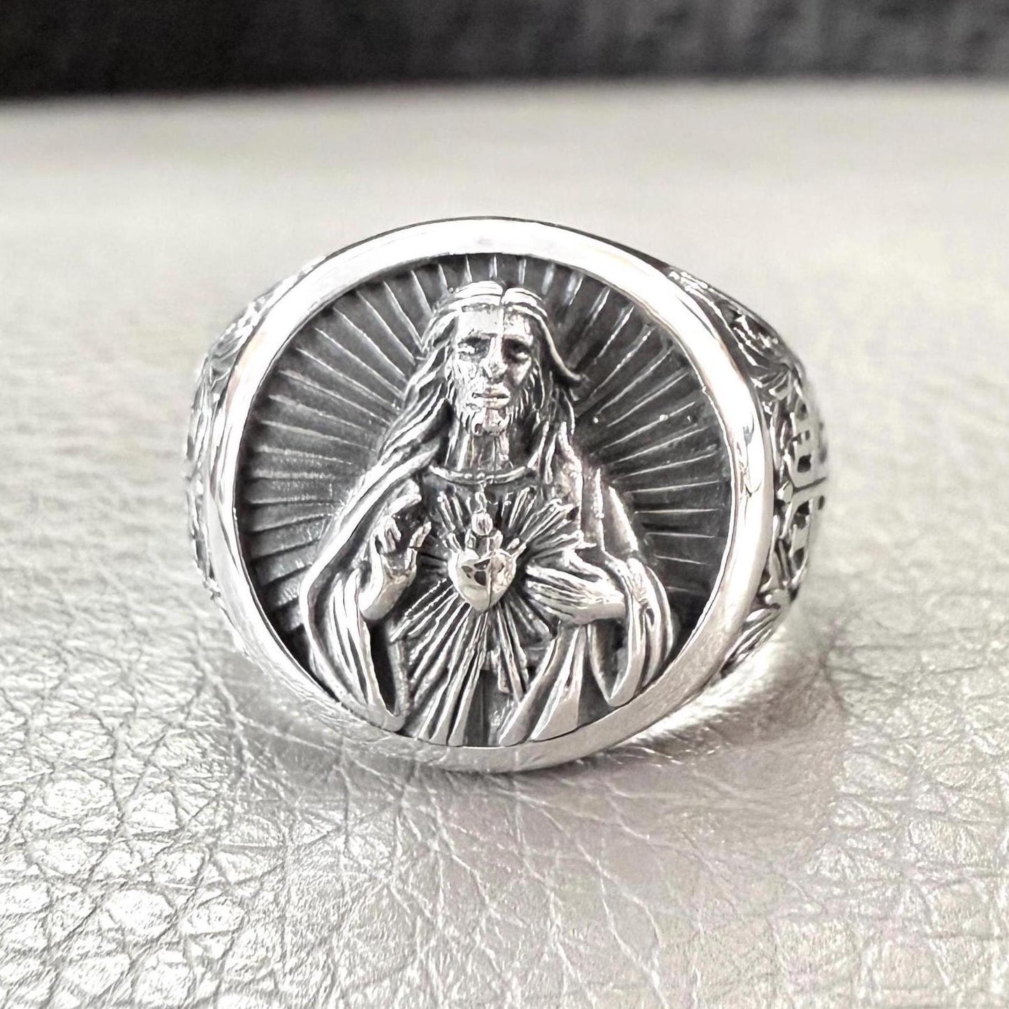 Handcrafted 925 Sterling Silver Jesus Christ Ring YHWH Yahweh Hebrew Jewish Christian God Ring Silver Jewelry Accessories Gift by VINTZ