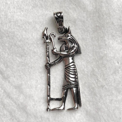 Anubis Egyptian God Jackal Deity Pendant/Necklace