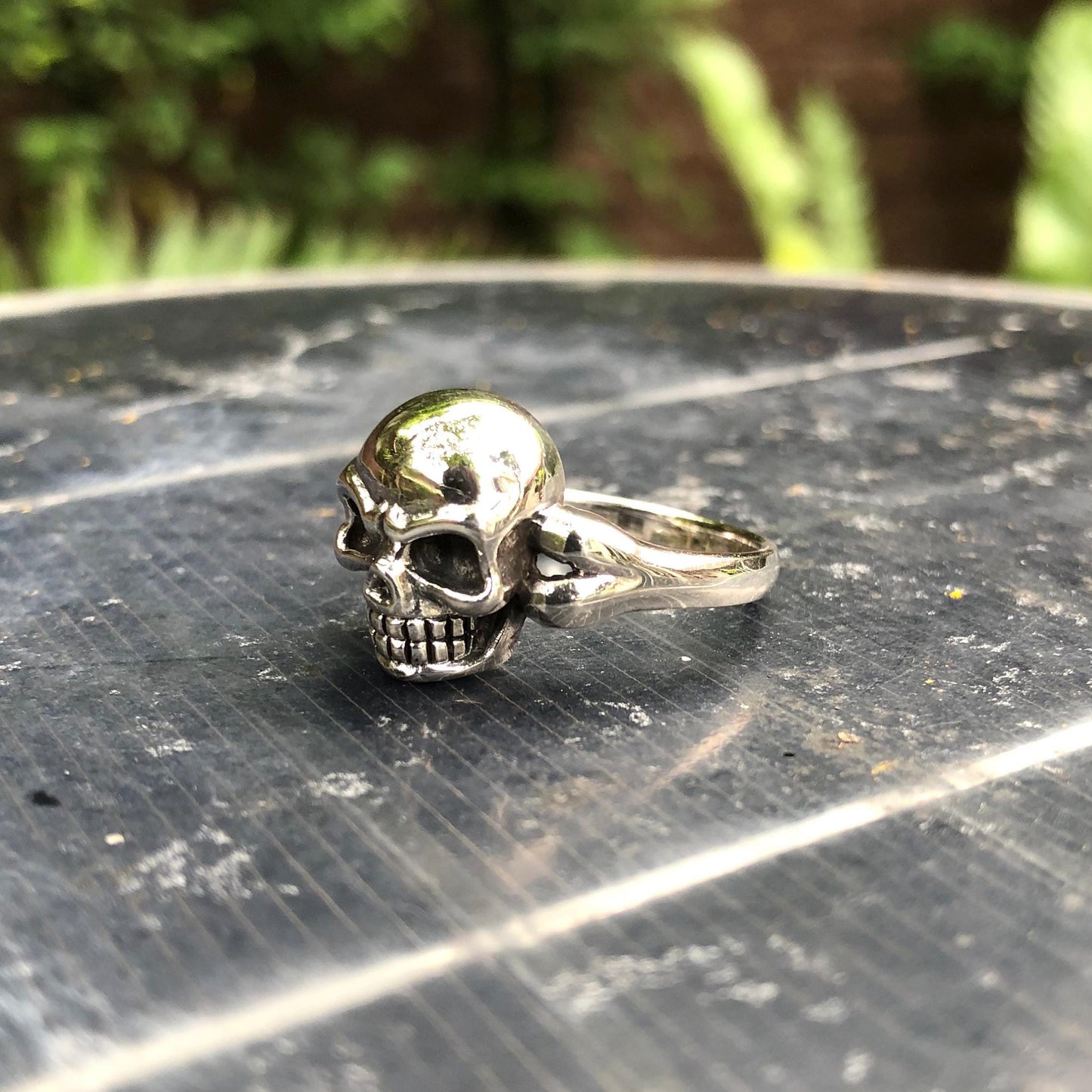 Gothic Punk Biker Skeleton Ring