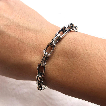 Skull Punk Skeleton Gothic Biker Chain Bracelet