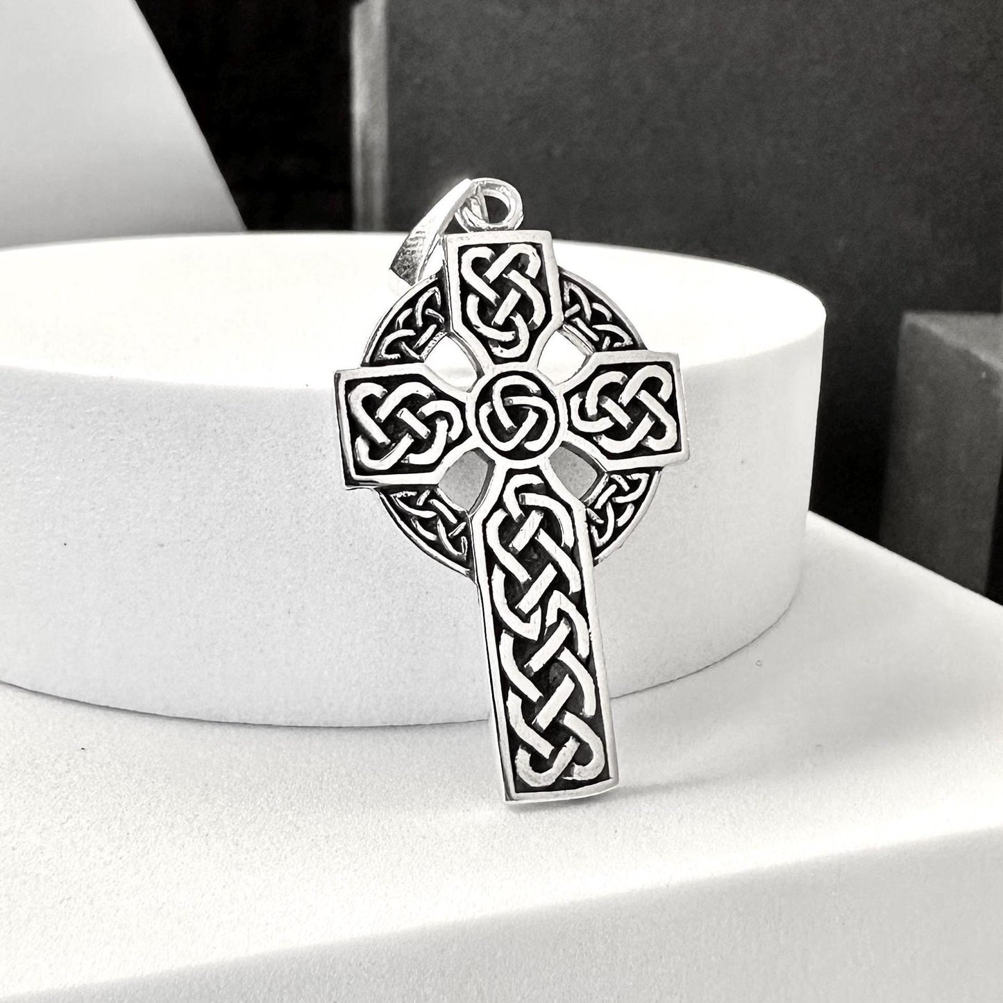 Celtic Cross Viking Irish Nimbus Pendant/Necklace