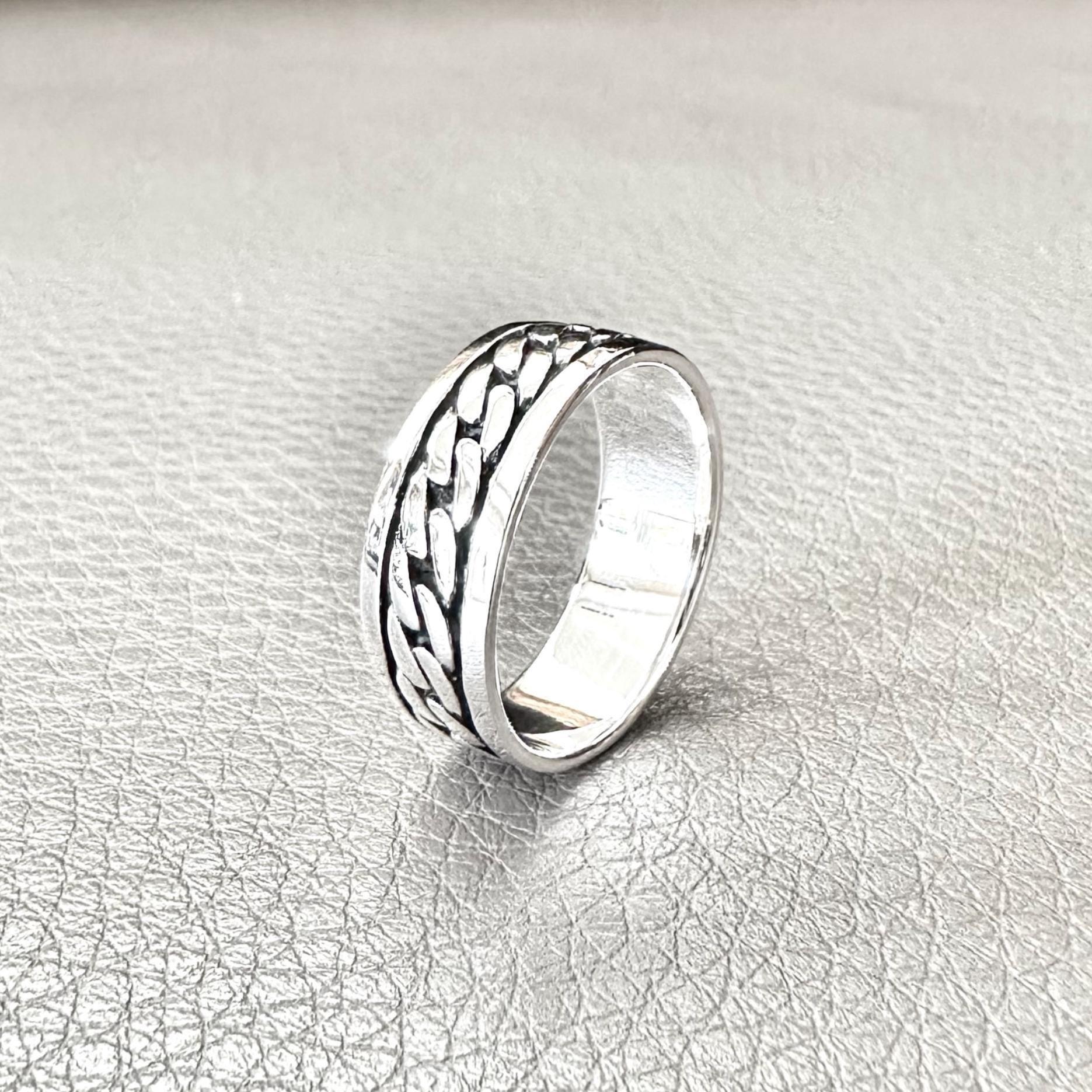 Handcrafted 925 Sterling Silver Infinity Knot Ring Viking Celtic Eternal Knot Endless Knot Ring Silver Jewelry Accessories Gift by VINTZ