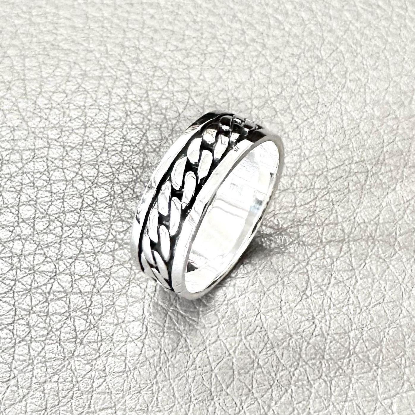 Handcrafted 925 Sterling Silver Infinity Knot Ring Viking Celtic Eternal Knot Endless Knot Ring Silver Jewelry Accessories Gift by VINTZ