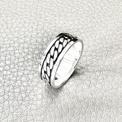 Handcrafted 925 Sterling Silver Infinity Knot Ring Viking Celtic Eternal Knot Endless Knot Ring Silver Jewelry Accessories Gift by VINTZ