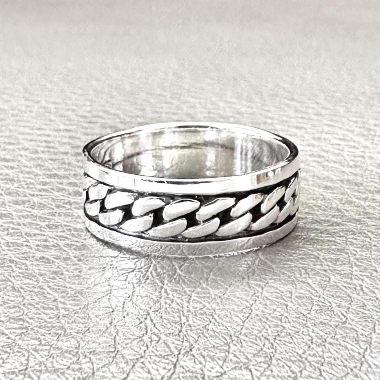 Handcrafted 925 Sterling Silver Infinity Knot Ring Viking Celtic Eternal Knot Endless Knot Ring Silver Jewelry Accessories Gift by VINTZ