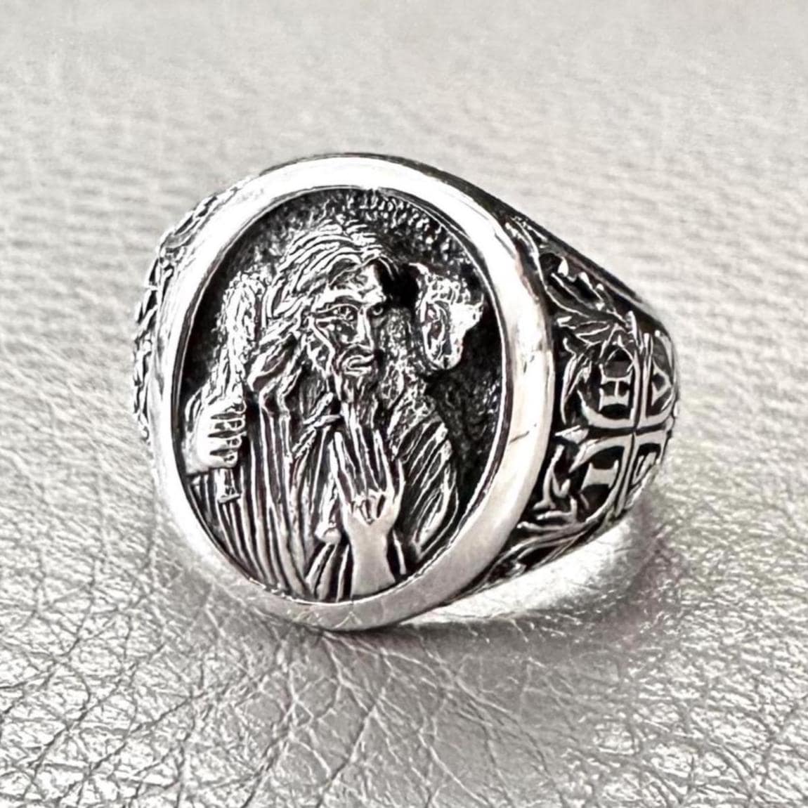 Handcrafted 925 Sterling Silver Jesus Christ Ring YHWH Yahweh Hebrew Jewish Christian God Ring Silver Jewelry Accessories Gift by VINTZ
