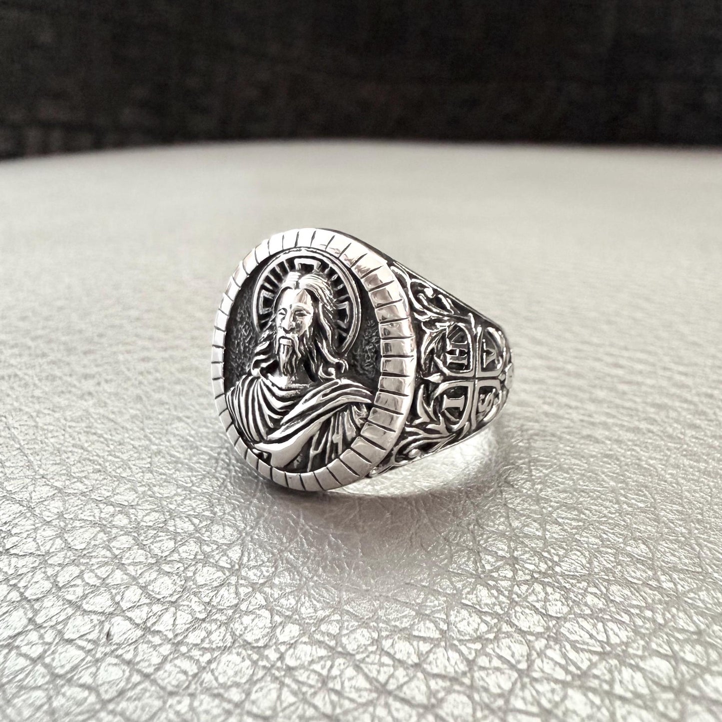 Handcrafted 925 Sterling Silver Jesus Christ Ring YHWH Yahweh Hebrew Jewish Christian God Ring Silver Jewelry Accessories Gift by VINTZ