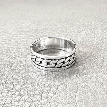 Handcrafted 925 Sterling Silver Infinity Knot Ring Viking Celtic Eternal Knot Endless Knot Ring Silver Jewelry Accessories Gift by VINTZ