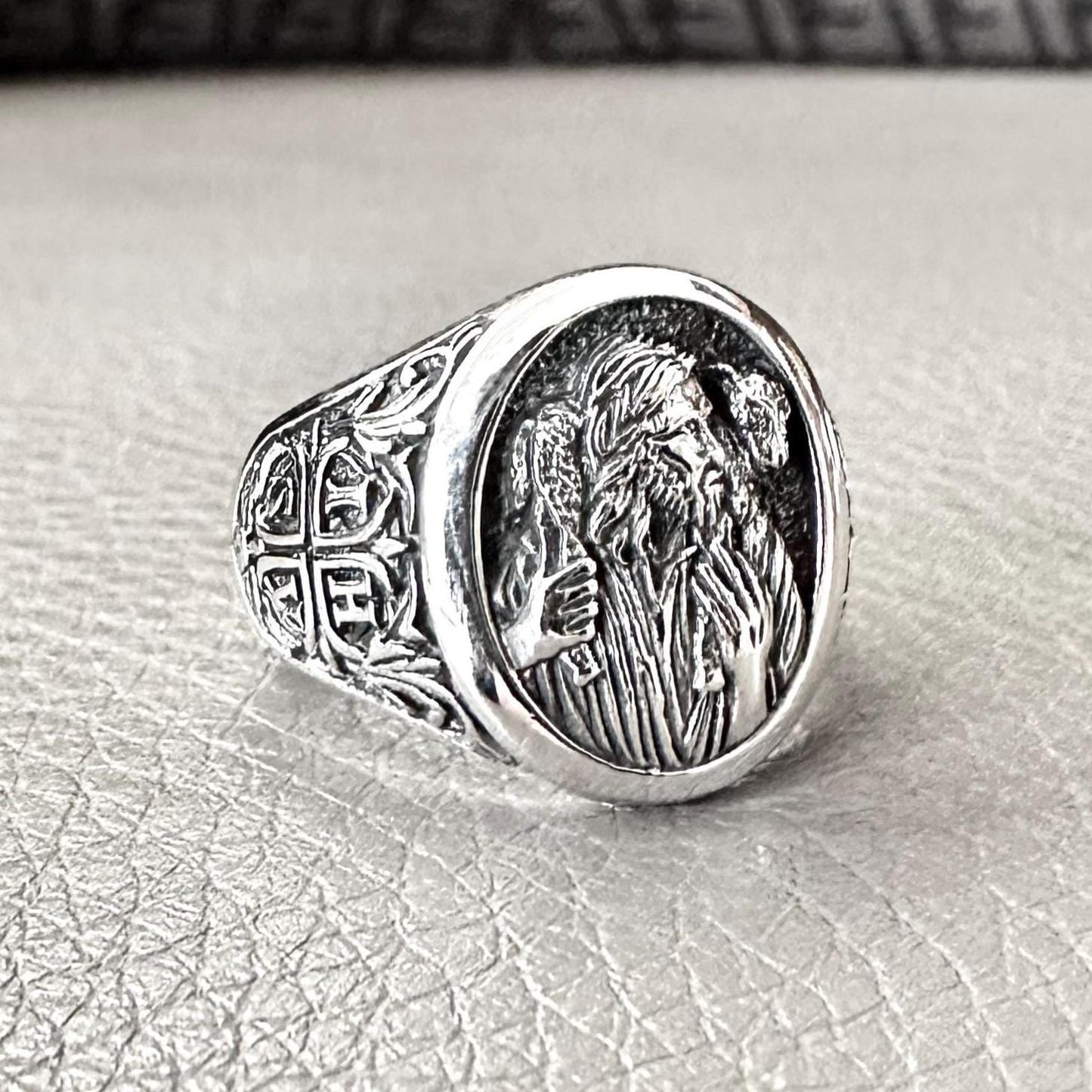 Handcrafted 925 Sterling Silver Jesus Christ Ring YHWH Yahweh Hebrew Jewish Christian God Ring Silver Jewelry Accessories Gift by VINTZ