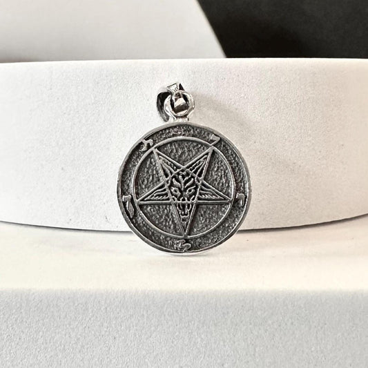 Baphomet Sigil Goat Head Pentagram Pendant/Necklace