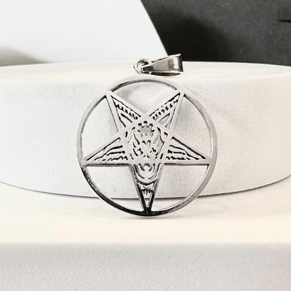 Baphomet Sigil Goat Head Pentagram Gothic Pendant/Necklace