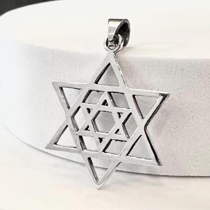 Star of David Hebrew Jewish Seal of Solomon Pendant/Necklace