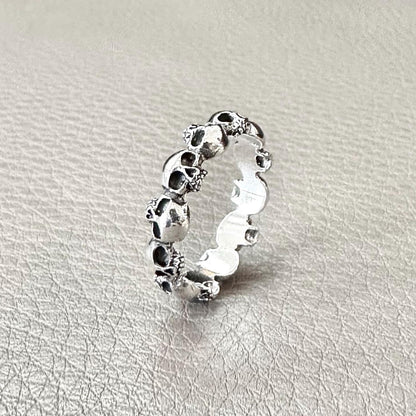 Skull Punk Gothic Pirate Bones Biker Skeleton Ring