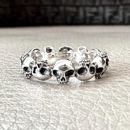 Skull Punk Gothic Pirate Bones Biker Skeleton Ring