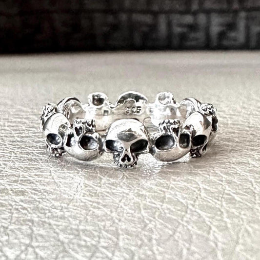 Skull Punk Gothic Pirate Bones Biker Skeleton Ring